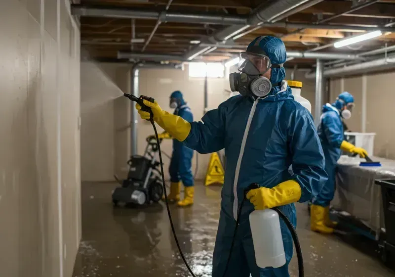 Basement Sanitization and Antimicrobial Treatment process in Meredith, NH